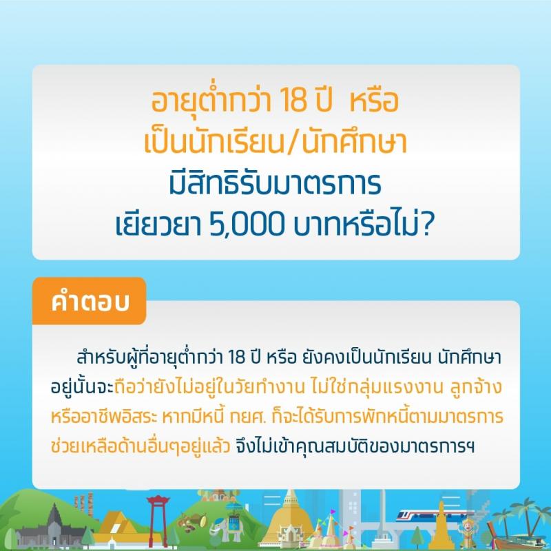 คำถามยอดฮิตเกี่ยวกับมาตรการเยียวยา 5,000 บาท